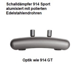 Sportauspufftopf für Porsche 914 Doppelendrohr bis 160PS