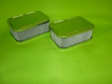 Luftfilter für Weber Paar Chrom 60mm eckig