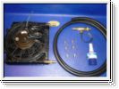 Ölkühler bis 150PS mit Elektro-Lüfter und Thermoschalter Kit 4m
